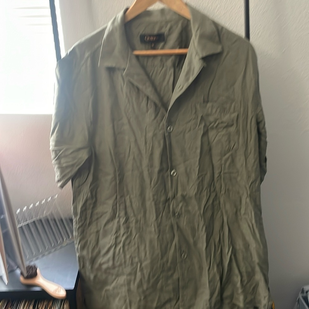 Quince silk camp shirt